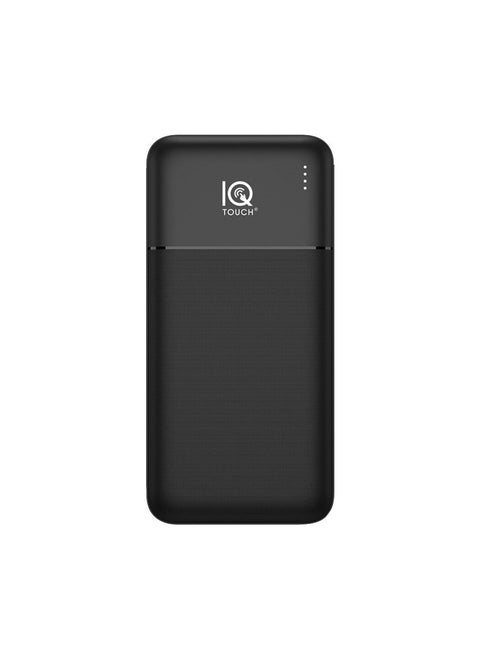 IQ TOUCH 10K MAh 5V-2.1A Type C & Micro Input 5A-2.1A Over Voltage & Discharge Protection, Black