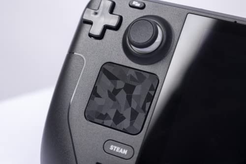 Luck&Link Touchpad Protector Steam Deck/OLED,Protective Skin Texture Sticker for Steamdeck Touch Trackpads,High end Textured Skin Luck&Link(Broken Diamonds-Black) - Image 1