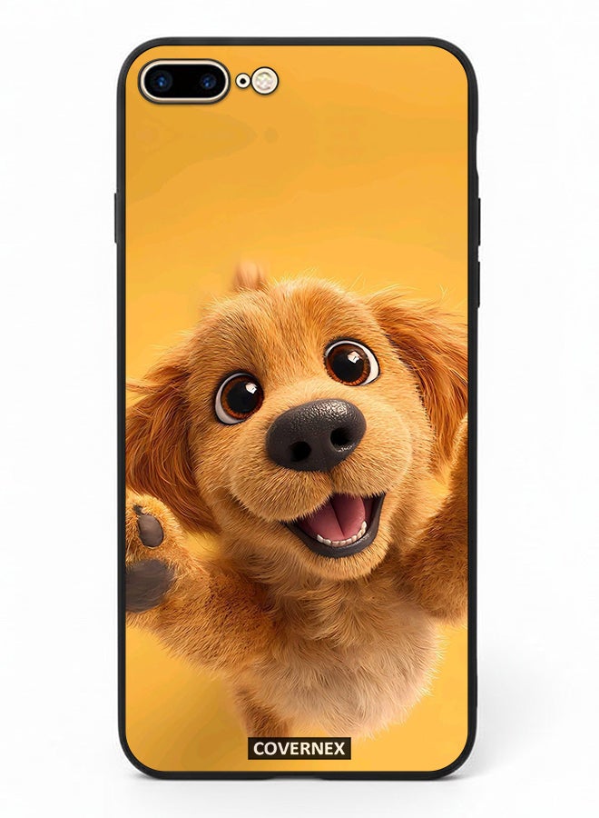 Covernex Apple iPhone 8 Plus Protective Case Cover Printed Featuring Adorable Puppy Portrait - Image 2
