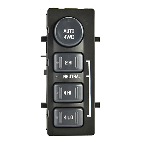 RLP مفتاح الدفع الرباعي 4WD مفتاح اختيار الدفع الرباعي 4x4 مفتاح صندوق النقل متوافق مع 1999-2002 شيفروليه أفالانش سيلفرادو سوبربان تاهو جي إم سي سييرا يوكون بديل ل 19168767 15709327 901-062 - Image 2