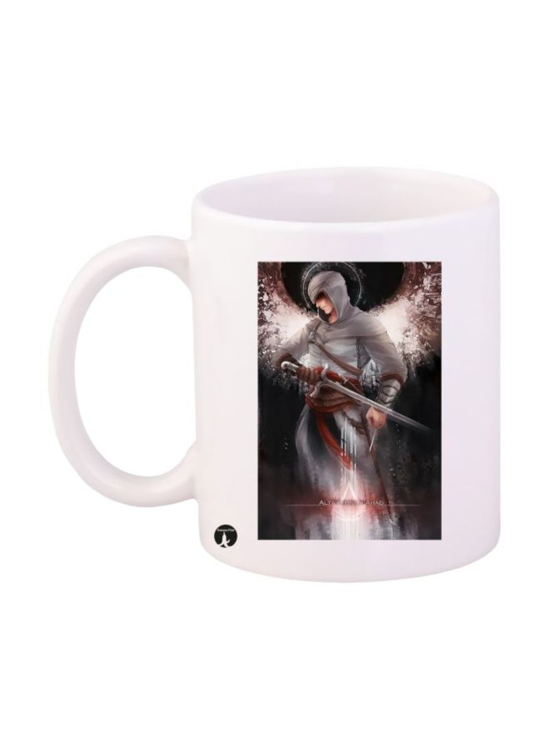 RKN Assassin's Creed Video Game Printed Mug White/Grey/Red Standard Size