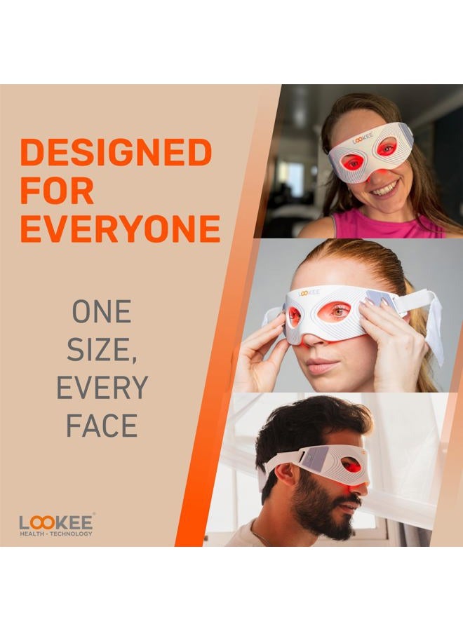 LOOKEE ReviveGlow Pro LED Eye Rejuvenator Red Light Therapy | Anti-Aging, Fine Lines & Wrinkle Reduction, Mood & Sleep Improvement - Image 5