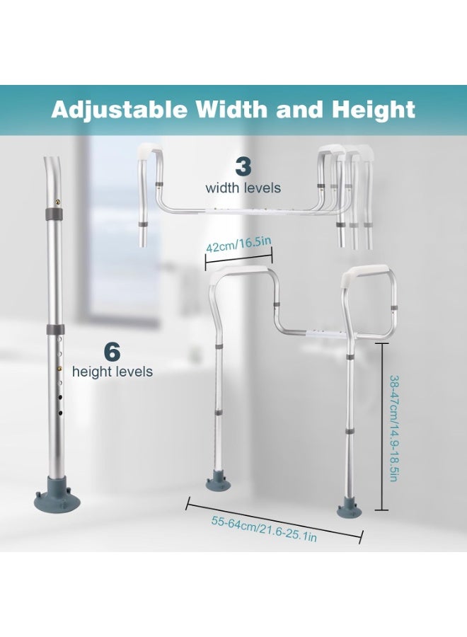 Toilet safety frame, toilet safety bars, assistive handles for the elderly and disabled - Image 3