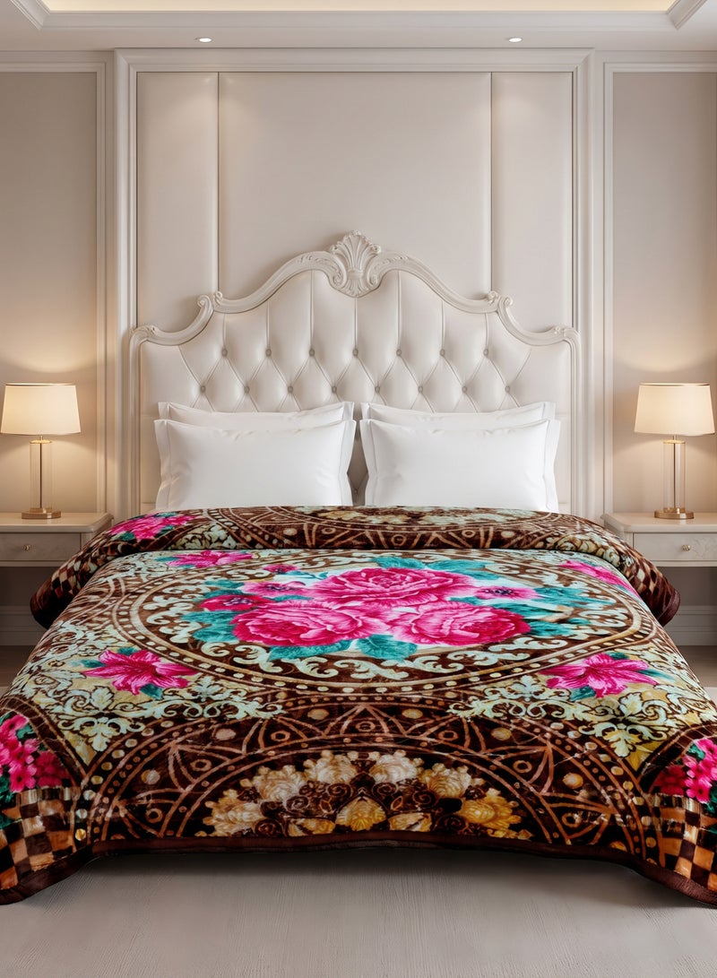 Stargold Heavyweight Single Blanket 160x220cm 4KG 2Ply Blanket for Winter – Ultra Soft Plush Double Sided Flannel Fleece Bed Blanket, Comfort Double Layer Eco Throw Blanket for Double Bed Size, SG-BL2061 - Image 1