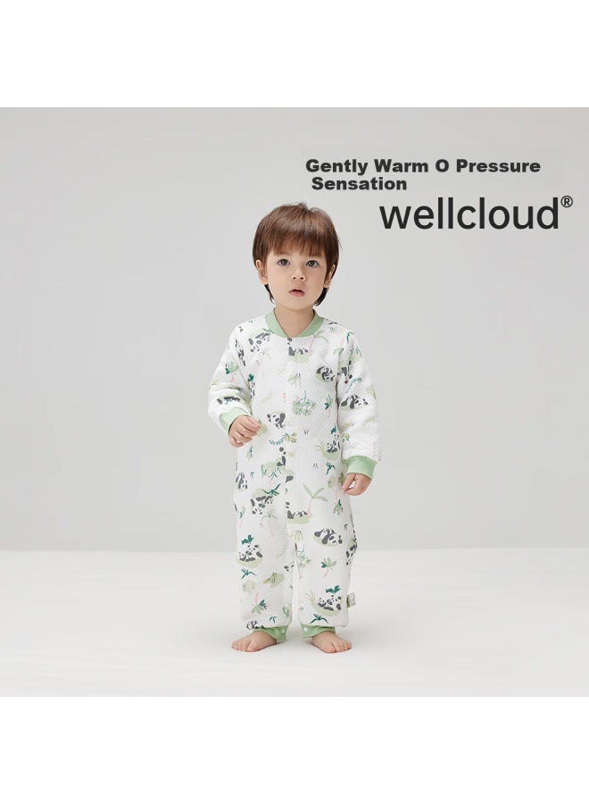 Wellber Baby Romper For Boys And Girls, Infant Onesie Bodysuit Newborn Onesie 25 Spring Panda 73cm - Image 1