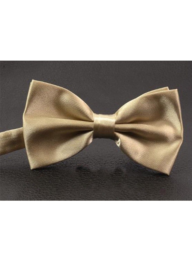 Adjustable Wedding Bow Tie Gold