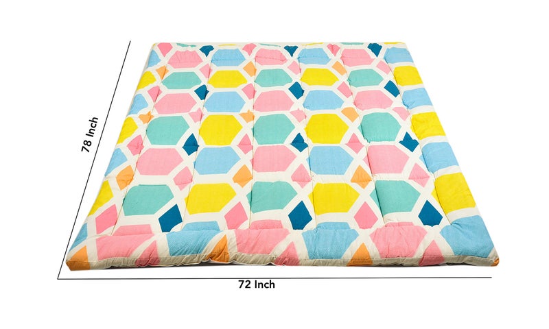 RRC Super Soft 700 GSM Hollow Fiber Filled Mattress Padding/Topper for Comfortable Sleep, 4 Corner Elastic Band King Size 72X78(Inches) 6X6.5(Feet) Mattress Topper - Image 3