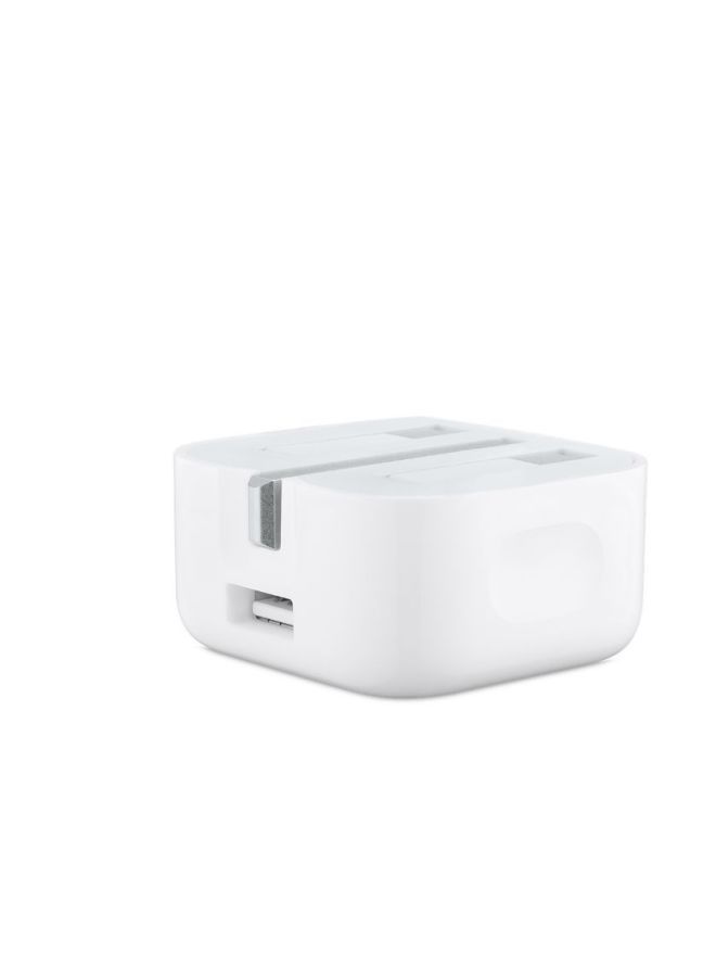 NIBEMINENT USB Power Adapter (Folding Pins) White
