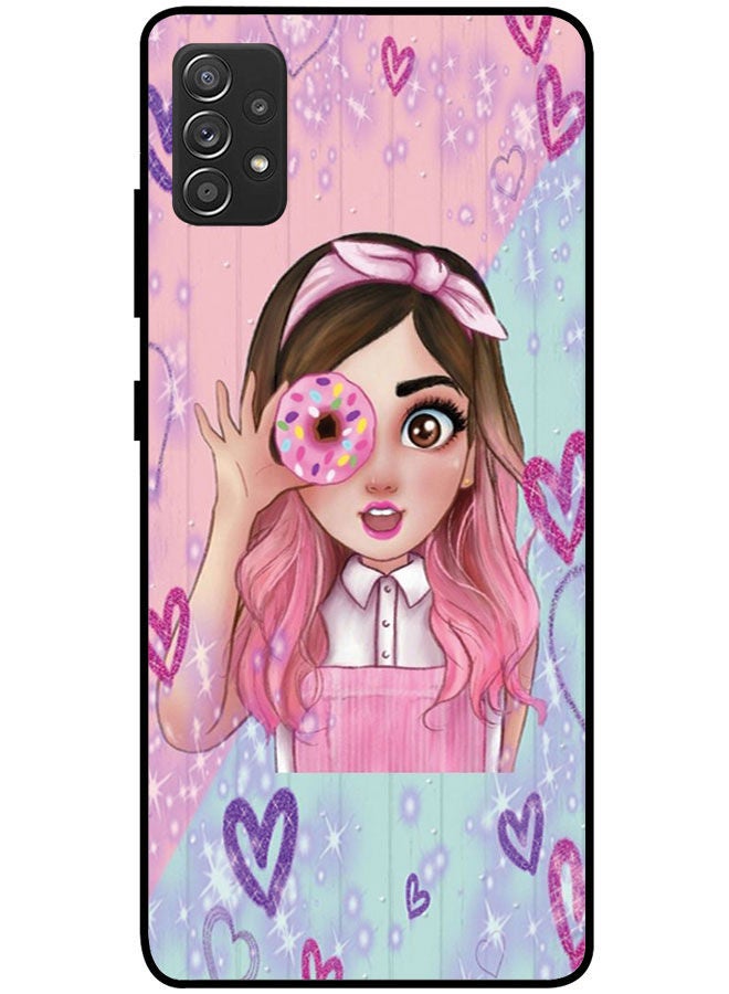 Protective Case Cover For Samsung Galaxy A52 Smart Series Printed Protective Case Cover for Samsung A52 Donuts