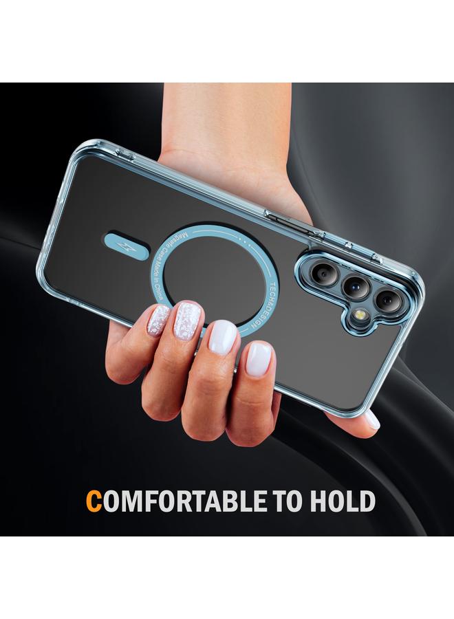 S-TOP Case For Samsung Galaxy A55 5G Airbag Magsafe PC Hybrid TPU Phone Case - Image 3