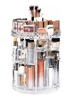 Y&D Makeup Organiser, 360° Rotating Crystal Beauty Organiser for Jewelry Cosmetic Perfumes, Storage, Vanity Table, Bedroom and Bathroom  - Image 1