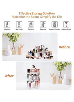 Y&D Makeup Organiser, 360° Rotating Crystal Beauty Organiser for Jewelry Cosmetic Perfumes, Storage, Vanity Table, Bedroom and Bathroom  - Image 3