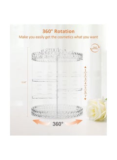 Y&D Makeup Organiser, 360° Rotating Crystal Beauty Organiser for Jewelry Cosmetic Perfumes, Storage, Vanity Table, Bedroom and Bathroom  - Image 4