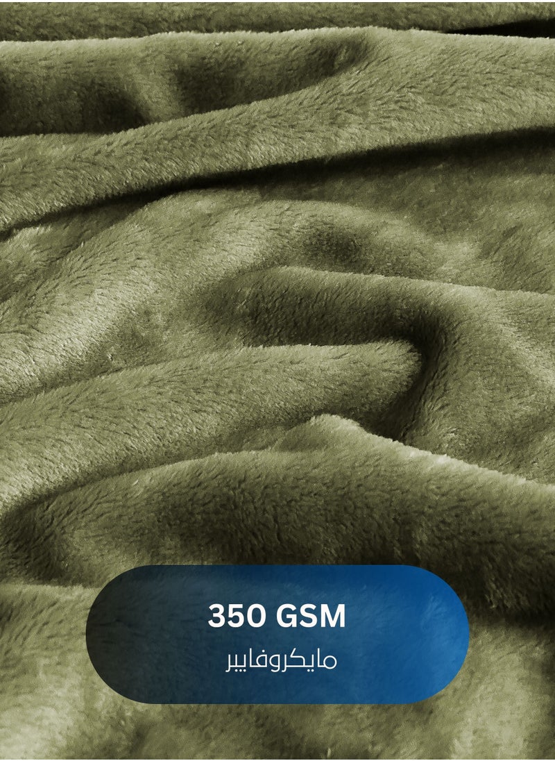 Master Home Textile Lightweight Velvet Blanket, Mora Series, 350GSM, Single Size 230 x 170 cm, Extra Soft All Season Fleece Blanket, Bed And Sofa Blanket  - Image 2