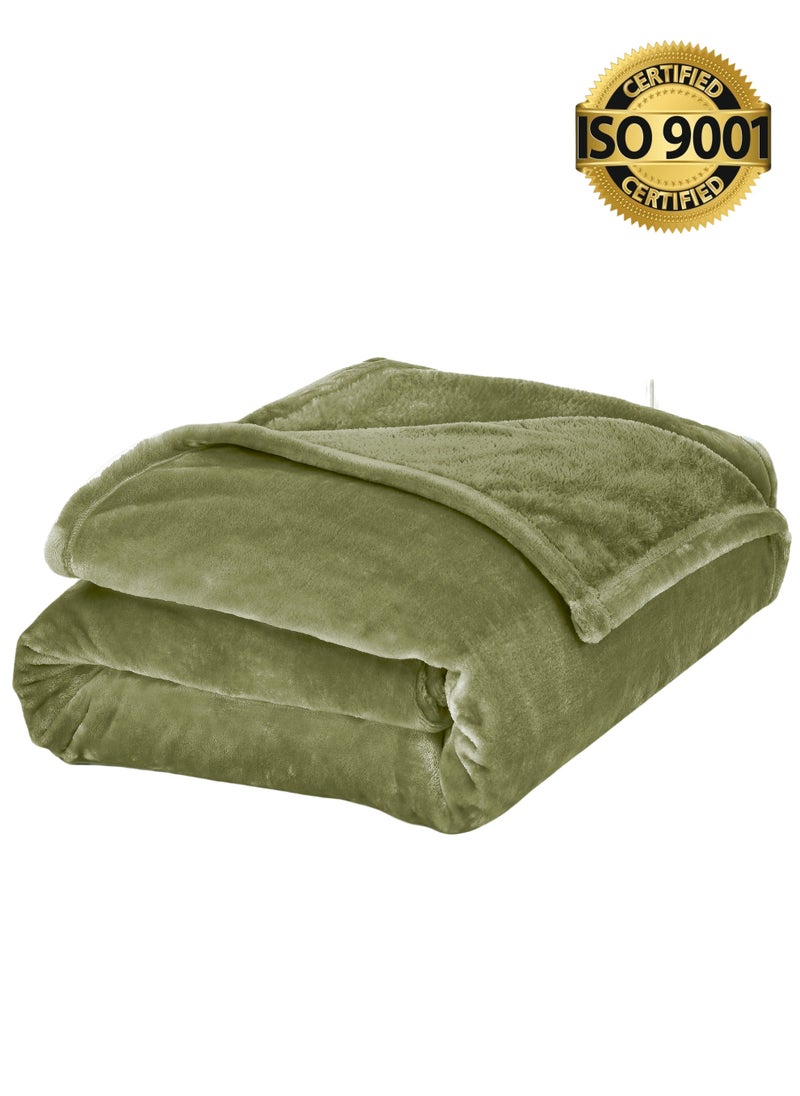 Master Home Textile Lightweight Velvet Blanket, Mora Series, 350GSM, Single Size 230 x 170 cm, Extra Soft All Season Fleece Blanket, Bed And Sofa Blanket  - Image 1