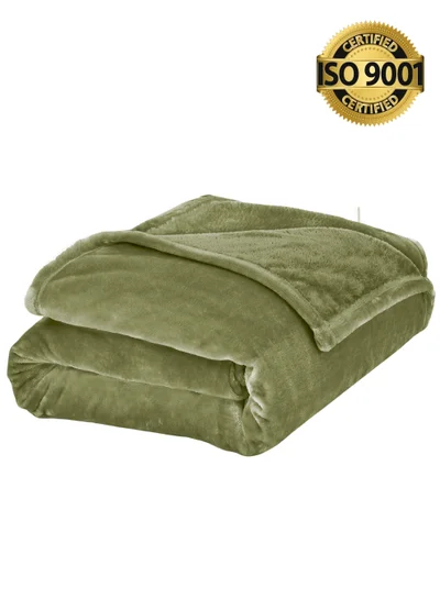 Master Home Textile Lightweight Velvet Blanket, Mora Series, 350GSM, Single Size 230 x 170 cm, Extra Soft All Season Fleece Blanket, Bed And Sofa Blanket