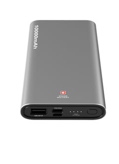 SWISS MILITARY Swiss Military Power Bank 10000mAh Silver SM-PB-CD1-10K-SIL  - Image 1