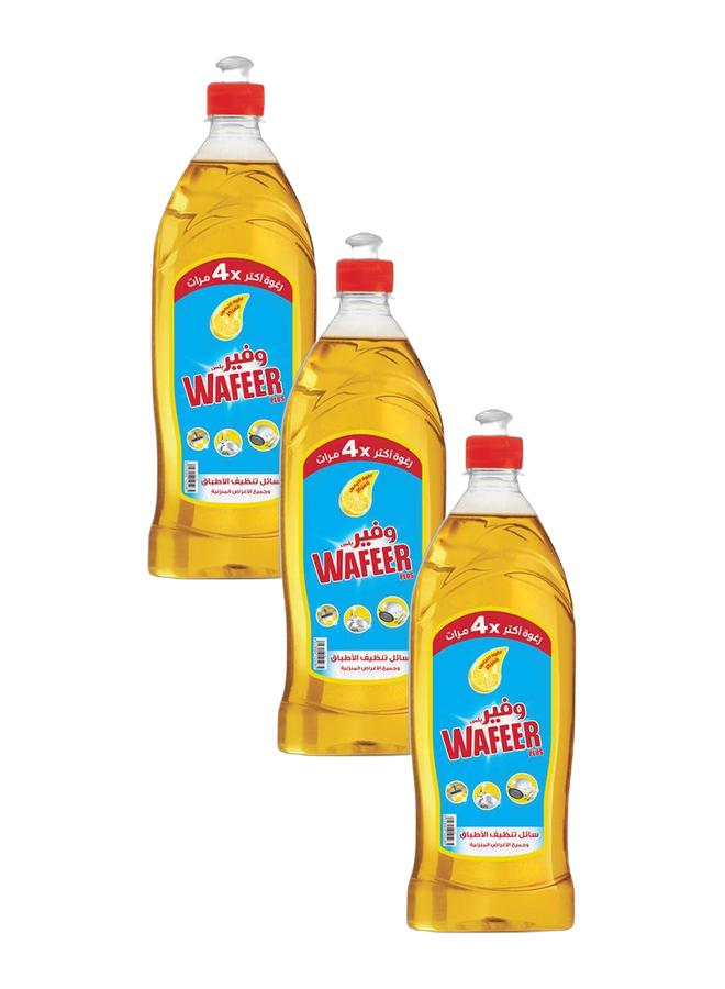 وفير سائل غسيل الأطباق بالليمون الأصفر 725 جرام (عبوة من 3 قطع) - Image 1