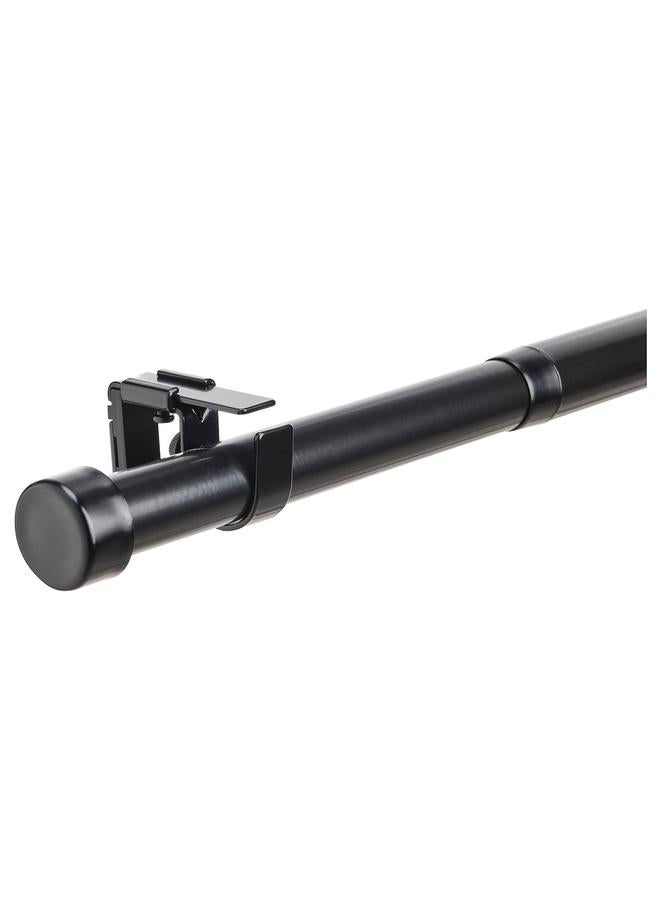 Zaboon Curtain rod set, black, 120-210 cm 28 mm - Image 1