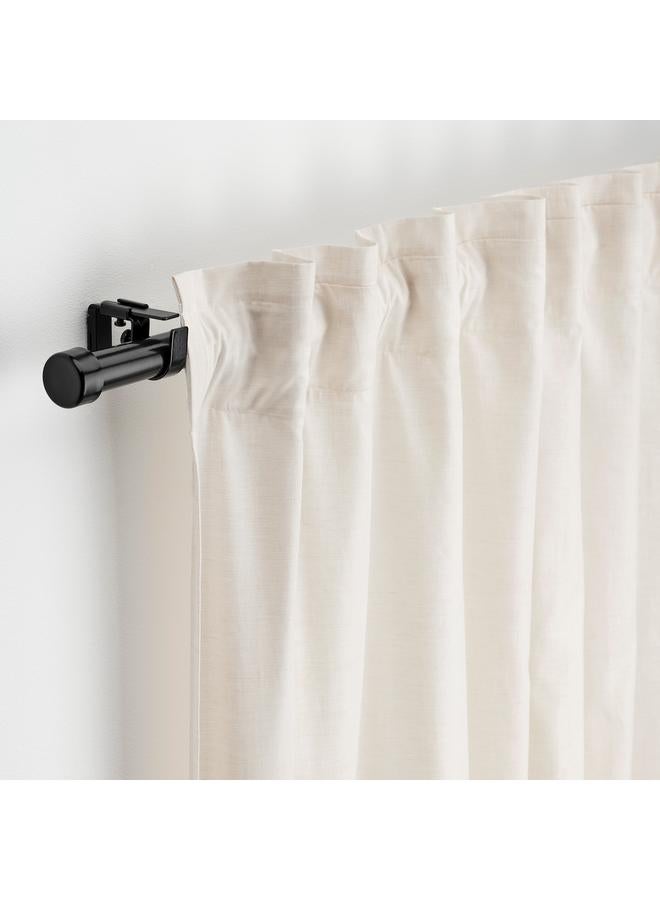 Zaboon Curtain rod set, black, 120-210 cm 28 mm - Image 3