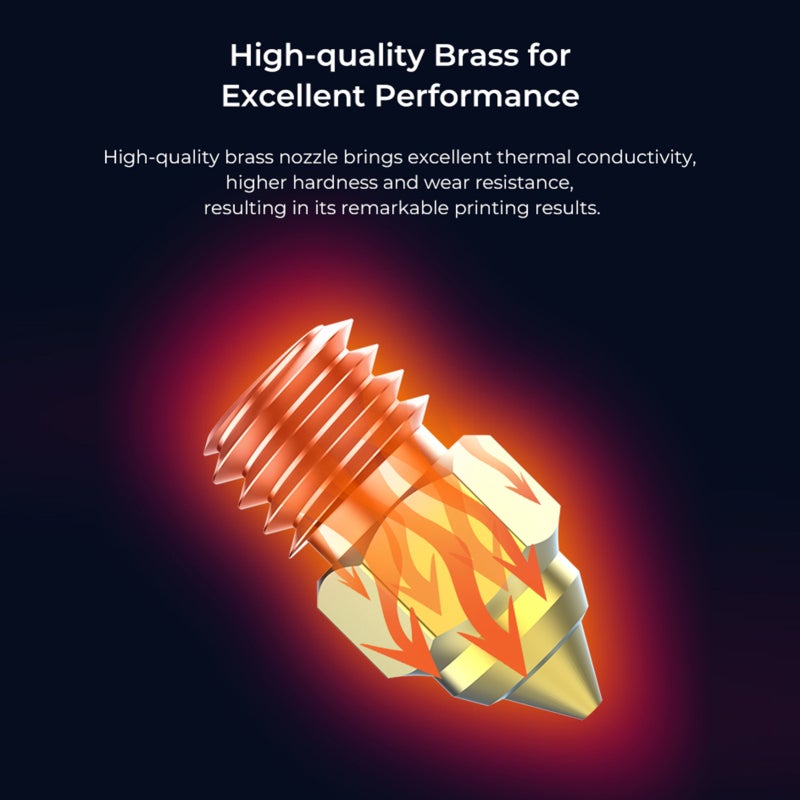 Creality 3D 3D Printer Nozzle 8pcs Brass Kit: 0.25mm 0.4mm 0.6mm 0.8mm - High Temperature Resistance Up To 300℃ Smooth Inner Wall for FDM 3D Printers Creality Models - Image 3