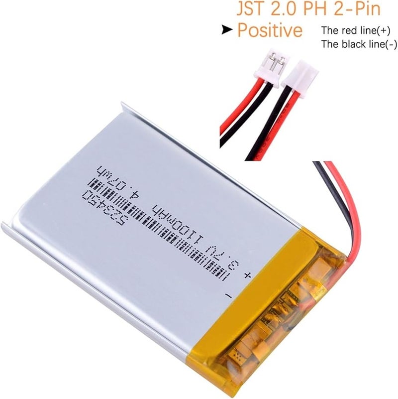 2P 2 0 لون 1000 مللي أمبير 3.7 فولت 1 قطعة بطارية - Image 3