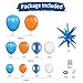 Sowide Orange and Blue Balloon Garland Arch kitOrange Blue White Balloons With Star Foil Balloons for Birthday Decoration Wedding Baby Shower Engagement DIY Decoration Party Supplies - Image 4