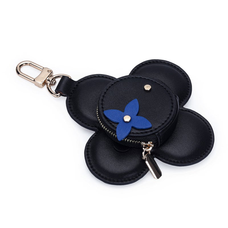 Genuine Leather Fashion Women'S Pendant Bag Buckle Accessory Cowhide Niche Design Sunflower Small Bag - Image 4