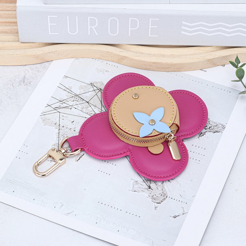 Genuine Leather Fashion Women'S Pendant Bag Buckle Accessory Cowhide Niche Design Sunflower Small Bag - Image 1
