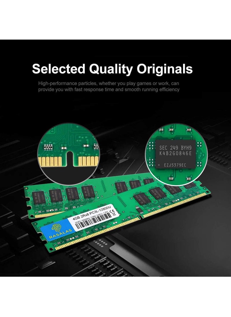 Generic PC3L-12800U 8GB 2X 4GB DDR3 1600 RAM 8GB PC3L 12800 DDR3 8GB 2Rx8 DDR3 Udimm 1.35V CL11  - Image 2