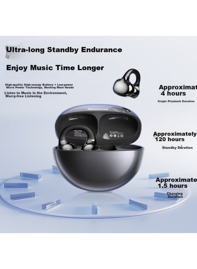 Newmine Ly31 Bluetooth Earphones Ear-hook Bone Conduction Concept Wireless Open Sports Earphones With Call Noise Reduction Hanging Ear Suitable For Huawei Xiaomi Apple - Image 2