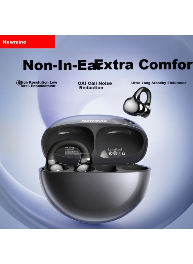 Newmine Ly31 Bluetooth Earphones Ear-hook Bone Conduction Concept Wireless Open Sports Earphones With Call Noise Reduction Hanging Ear Suitable For Huawei Xiaomi Apple - Image 3