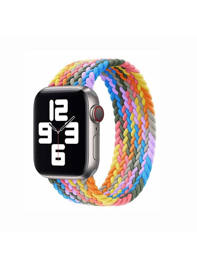 NIBEMINENT Braided Solo Band for Apple Watch Series 1/2/3/4/5/6/SE 44/42mm Multicolour - Image 2