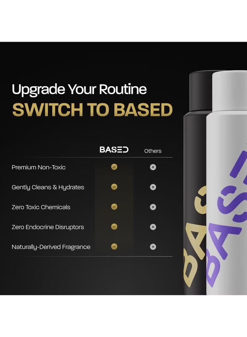 Based Shampoo & Conditioner Bundle with Peppermint Oil, & Coconut Oil, Cleansing Shampoo & Hydrating Conditioner for Men, No Sulfates, Parabens or Phthalates, 8.34 fl oz Bottle (Pack of 2) - Image 2