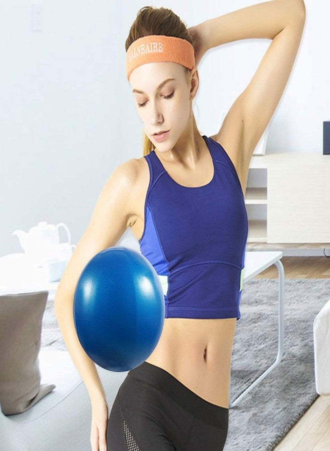 SKYFUN (LABEL) Full Body Inflatable Shaping Fitness Fit Gym Pilates Swiss Ball for Balance, Stability, Stretching, Core Fitness(9 Inch, Blue Color) - Image 5