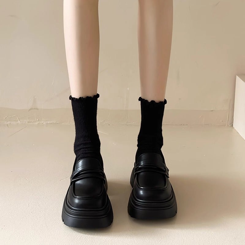 Loafers Women'S Design Explosions Shoes Women'S Shoes British Style Small Leather Shoes Women'S Black Single Shoes - Image 5