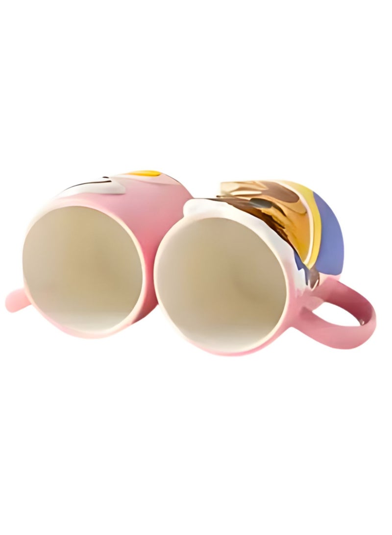 ديزني كوب زوجين يضم مجموعة شخصيات كارتون الجميلة والوحش كوب كوب قهوة سيراميك للزوجين أصدقاء الطلاب 350 مل - Image 2