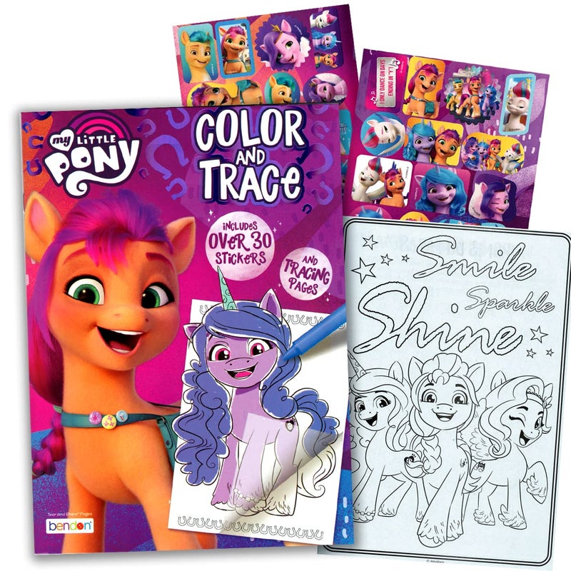 Bendon My Little Pony Coloring and Activity Book Bundle with Coloring Book, Stickers and More - Image 2