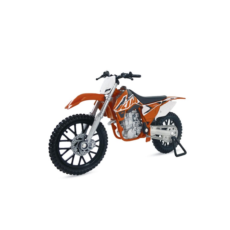 Welly Die Cast Motorcycle Orange KTM 450 SXF 118 Scale Collectable Model Motorcycle Dirt Bike - Image 4