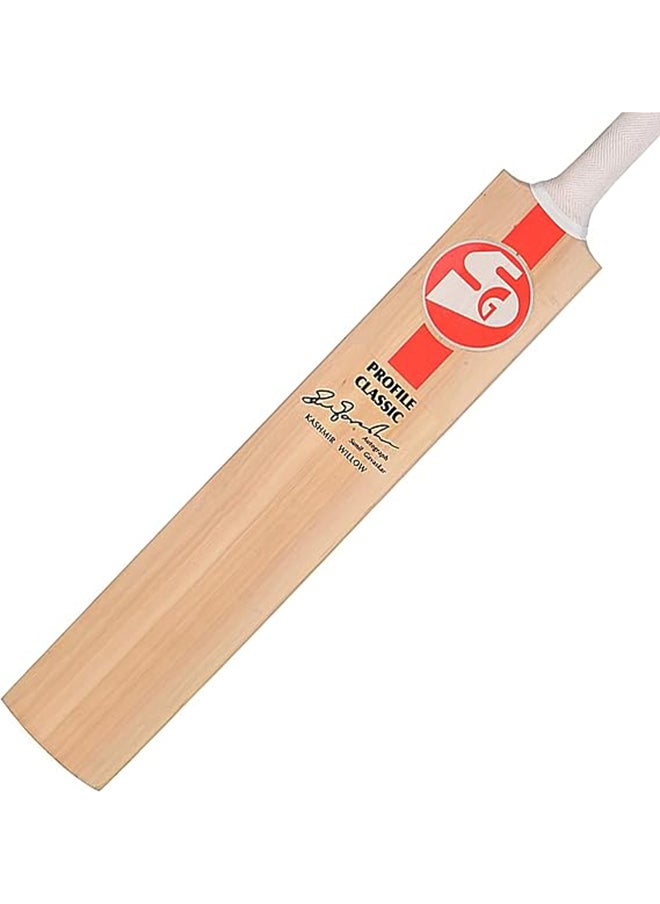 SG Profile Classic Kashmir Willow Cricket Bat | Color: Multicolor | Size: Mens, Short Handle | For Men & Boys | Material: Wood | Traditionally Shaped for Superb Strokes | Shock Absorption  - Image 4