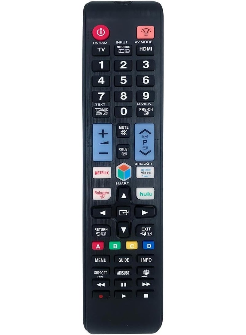 TV Remote Works with Samsung D1078V TV Replacement  televisions (LED,LCD,Plasma) – Ideal TV Replacement Remote Control with Same Functions as The Original Samsung Remote - Black - Image 2