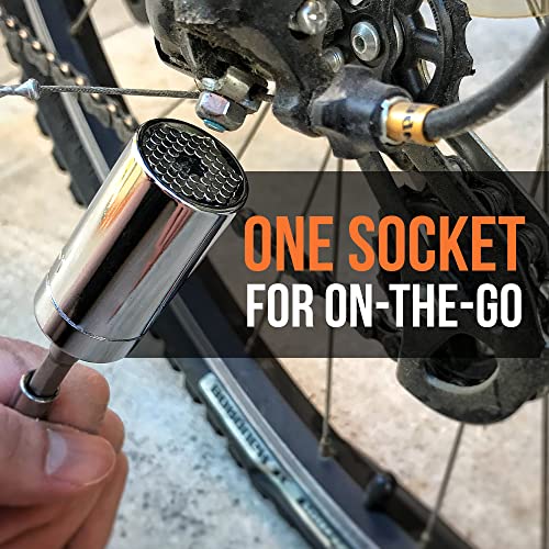 RAK Super Universal Socket Tool, 7-19mm Universal Socket Wrench Set, Gator Grip with Power Drill Adapter Set, Stocking Stuffer, Ideal Cool Gadgets Stuff for Birthday Gifts for Men Dad Husband - Image 2