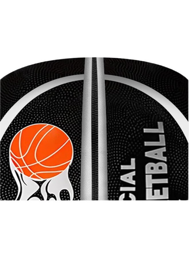 WEISHIDUN Silent Basketball, Size 7, Toy, Noiseless, For Children And Adults, Indoor Training, Elastic Ball, Noiseless, With Basket - Image 1
