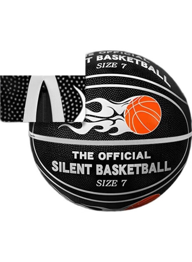 WEISHIDUN Silent Basketball, Size 7, Toy, Noiseless, For Children And Adults, Indoor Training, Elastic Ball, Noiseless, With Basket - Image 2