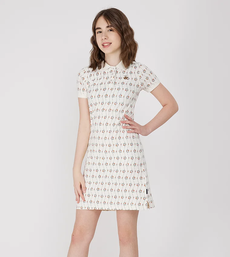 بيفرلي هيلز بولو كلوب فستان محبوك بطبعة زهور من بيفرلي هيلز بولو كلوب