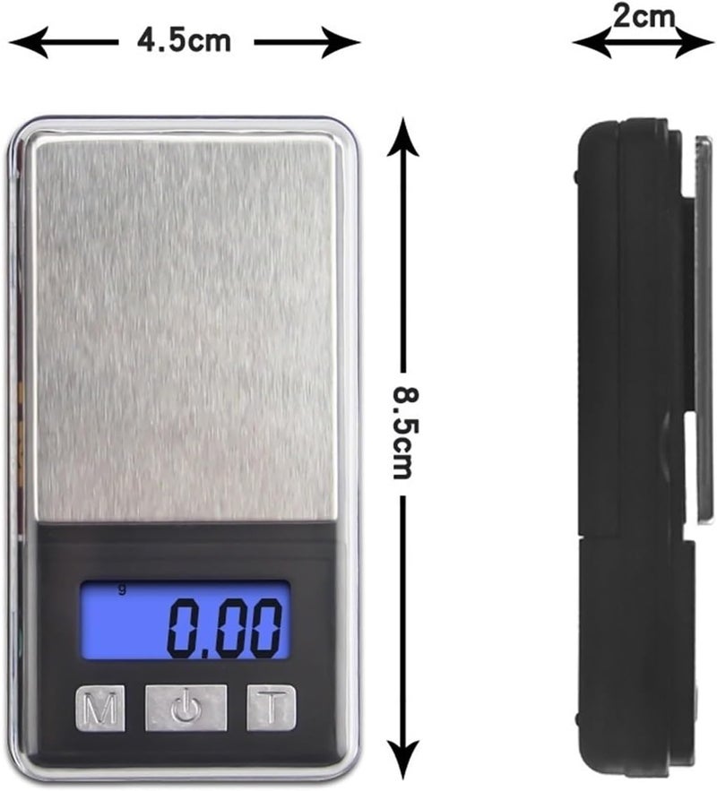 0.01g Digital Pocket Scale Portable LCD Electronic Jewelry Scale Gold Diamond Herb Balance Weight Weighting Scale(One Color 100g) - Image 4