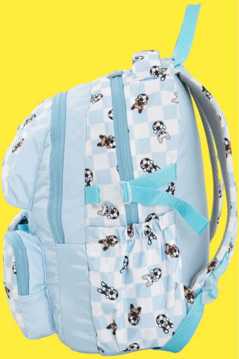 تيزجيلسين Unisex Waterproof Checkered Colorful Backpack School Bag
