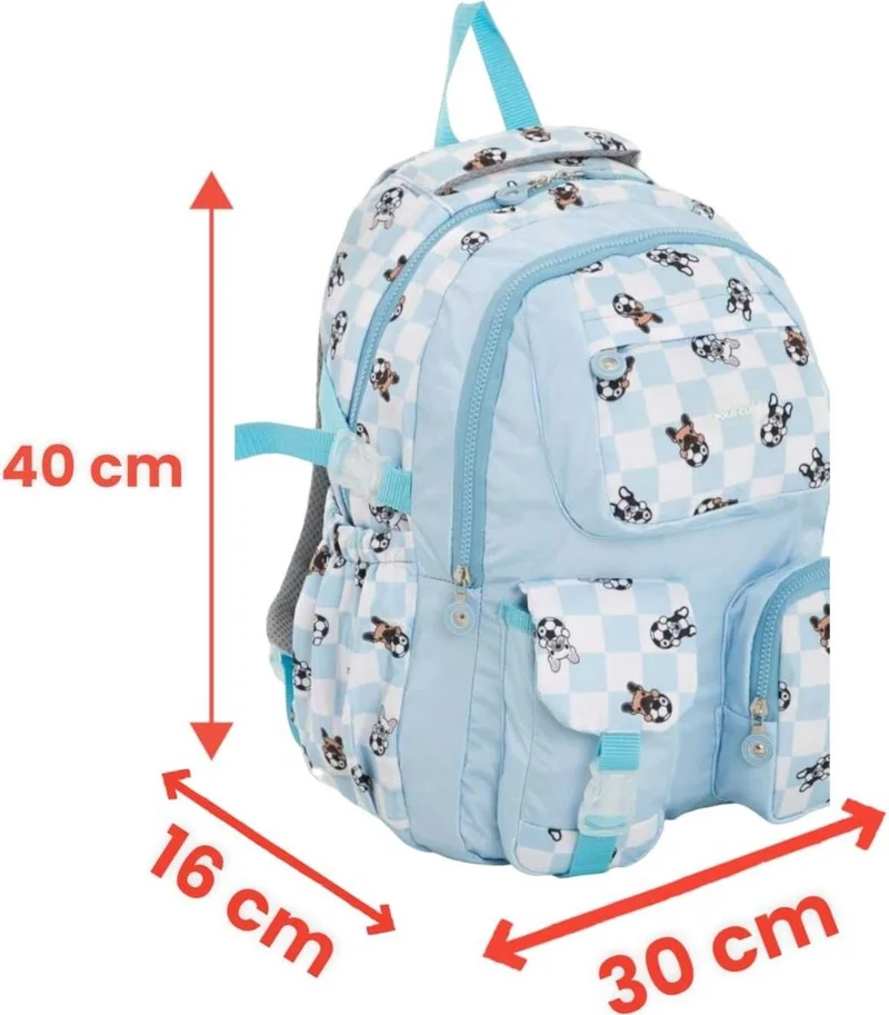 تيزجيلسين Unisex Waterproof Checkered Colorful Backpack School Bag