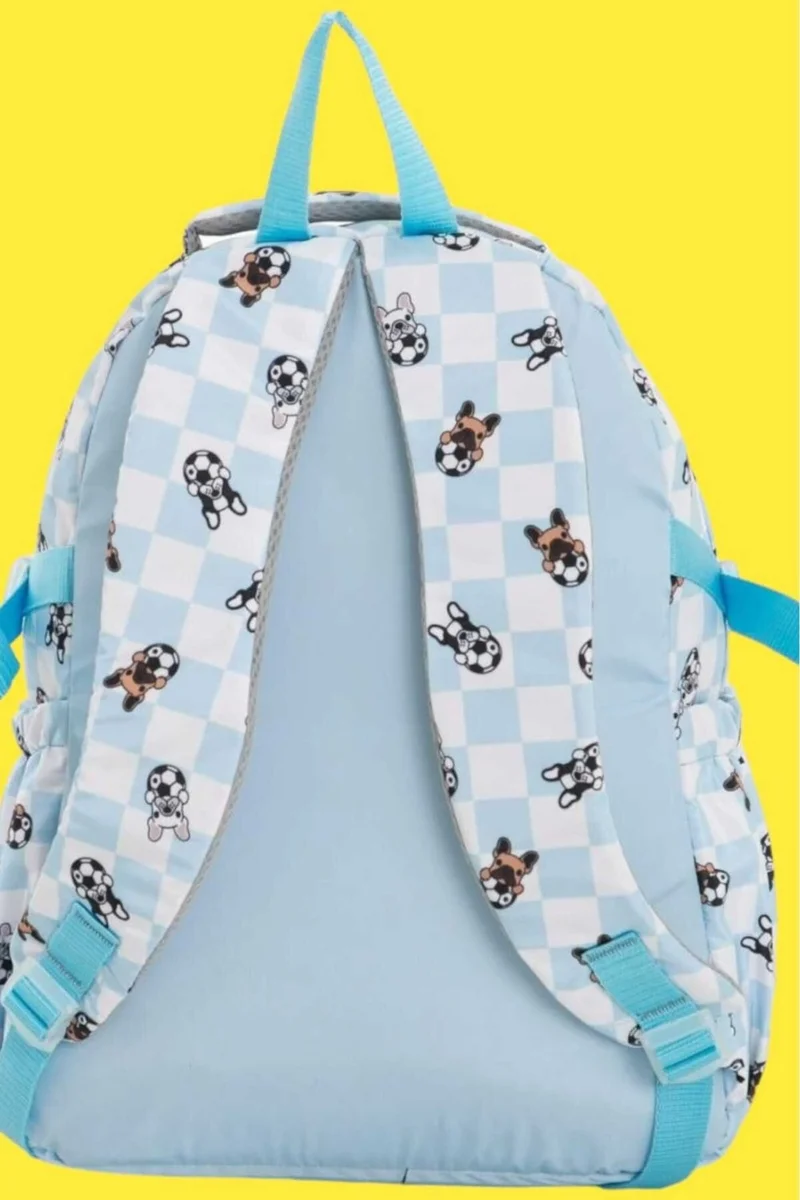 تيزجيلسين Unisex Waterproof Checkered Colorful Backpack School Bag