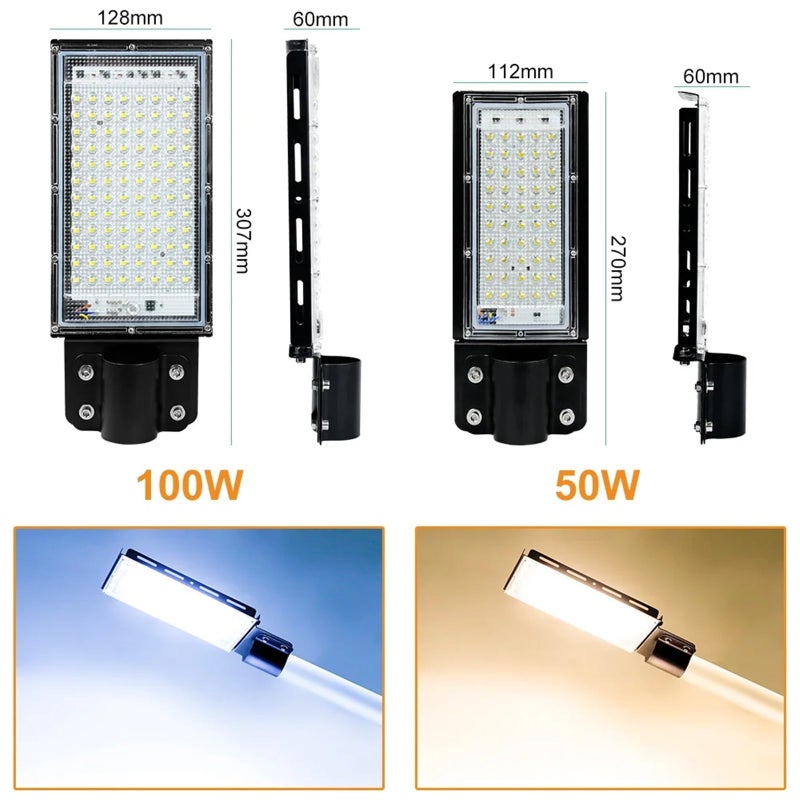 50W White Light LED Floodlight IP65 Waterproof Outdoor Projector Spotlight Black - Image 4